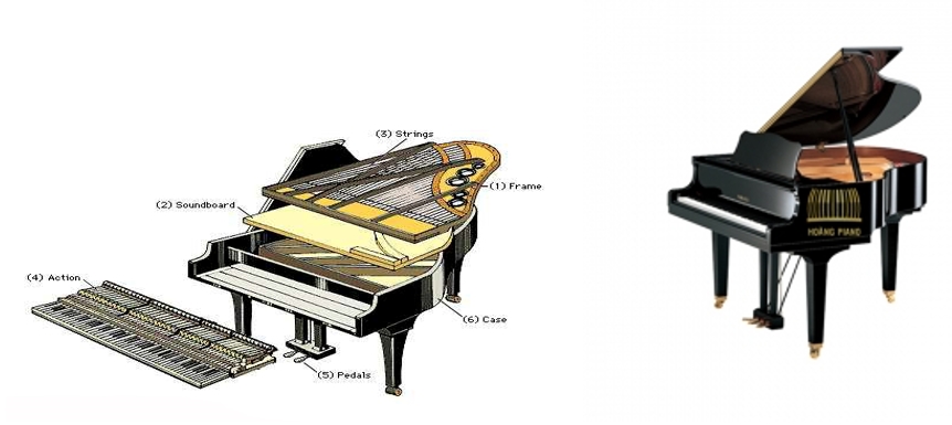 Tìm hiểu cấu trúc của đàn Piano